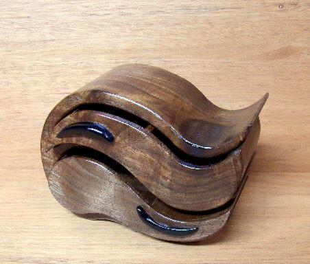 walnut box 6&quot;H x 8&quot;W x 3&quot;D