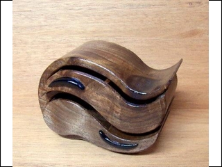 walnut box 6"H x 8"W x 3"D