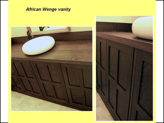 African wenge vanity