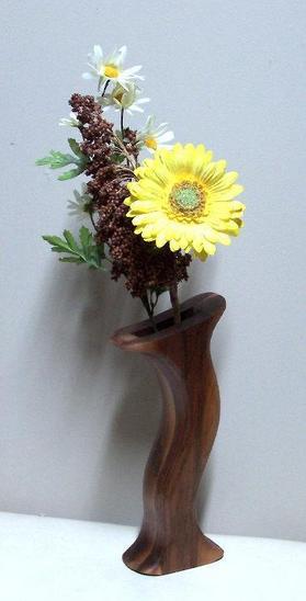 Walnut Vase