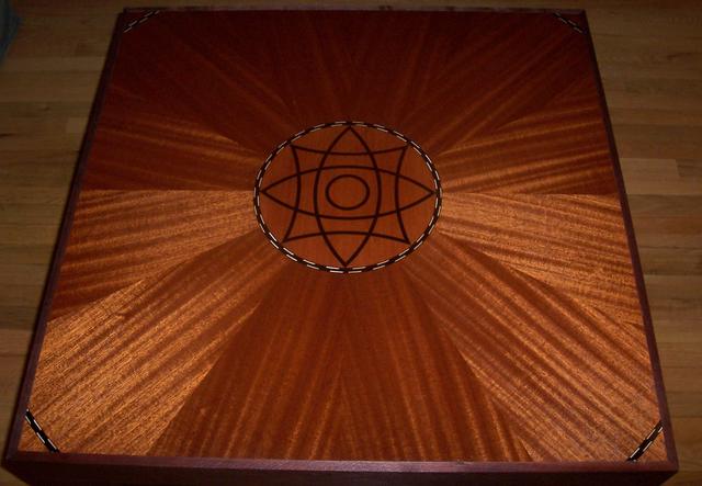 Mahogany with Inlay