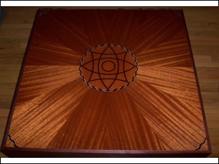 Mahogany with Inlay