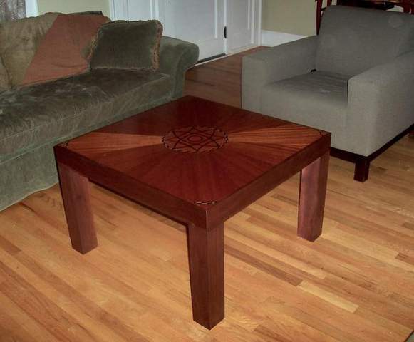 Mahogany with Inlay