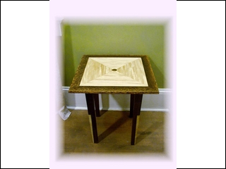 Black Palm and Mexican Prima-vera End table