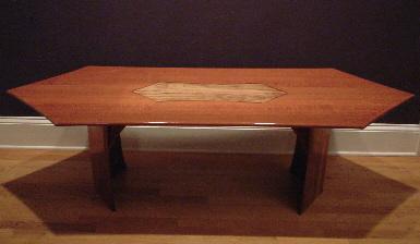 6 ft Long Australian Lacewood coffee table
