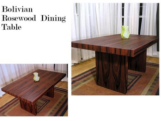 Bolivian rosewood dining table